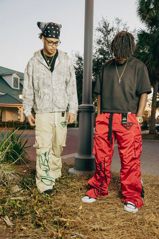 Nylon Cargo Pants